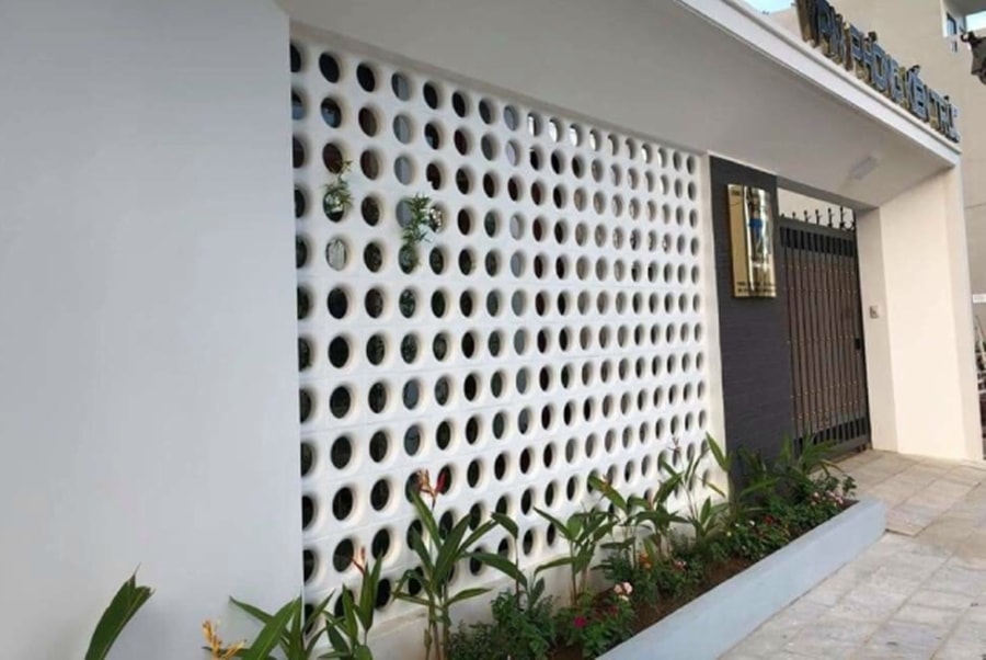 Gạch bông gió giúp lưu thông không khí. (Ảnh: Topmat)