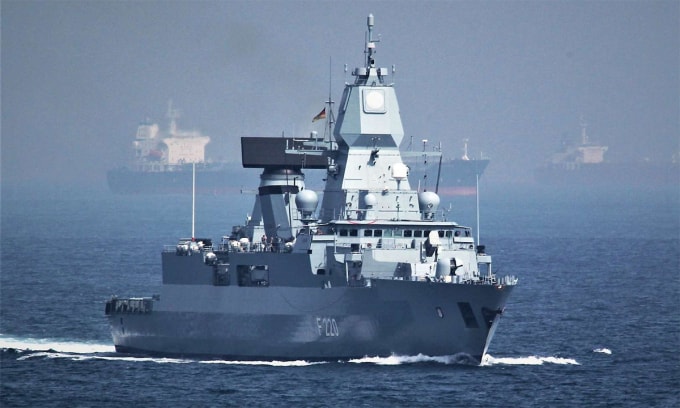 Hộ vệ hạm FGS Hamburg của Đức. Ảnh: Bundeswehr