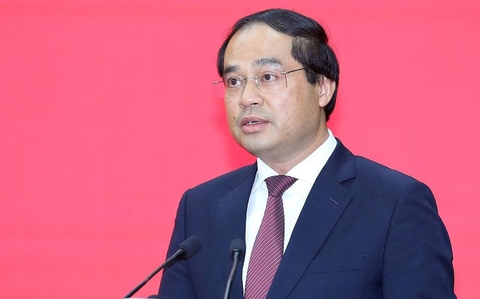 Ông Trịnh Xuân Trường phát biểu chiều 30/9. Ảnh: Cổng thông tin Thái Nguyên
