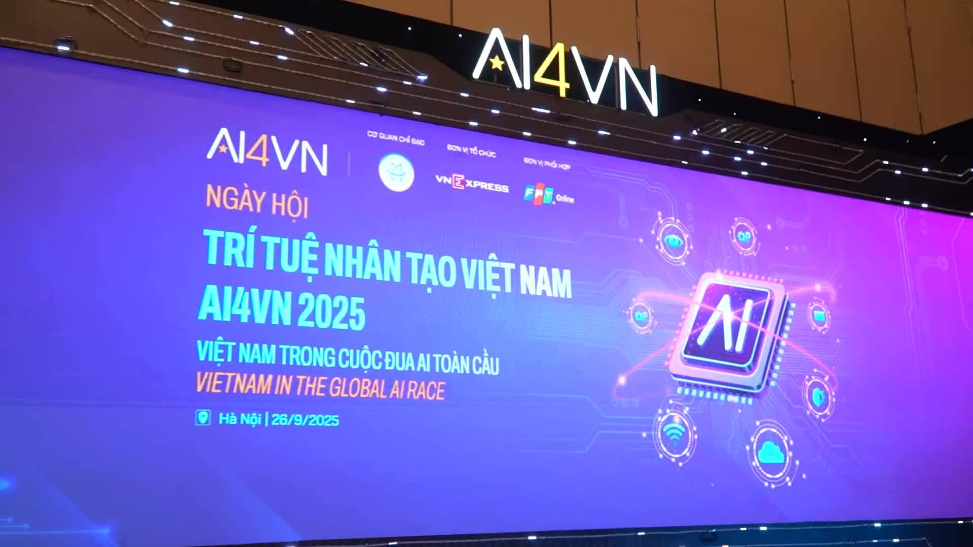 Trình diễn robot tại AI4VN