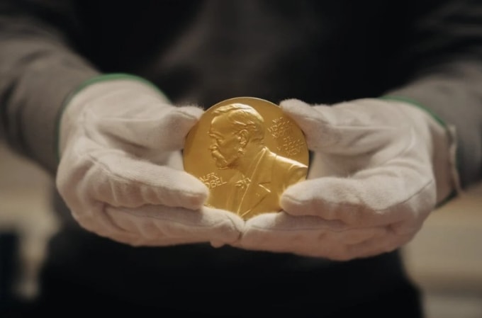 Huy chương Nobel. Ảnh: Nobel Prize