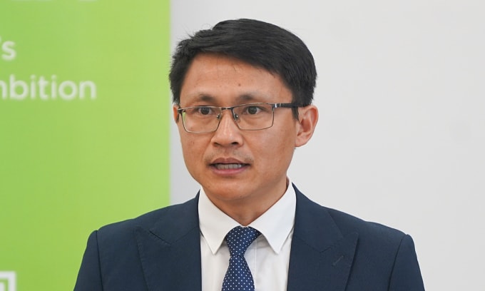 Ông Võ Xuân Hoài, Phó Giám đốc Trung tâm Đổi mới sáng tạo quốc gia NIC, phát biểu tại sự kiện công bố triển lãm bán dẫn 2025. Ảnh: Lưu Quý
