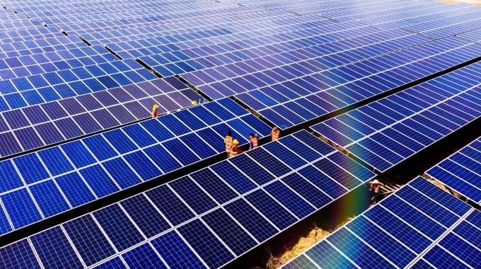 Một dự án điện mặt trời do Bamboo Capital triển khai thông qua công ty thành viên BCG Energy. Ảnh: BCG