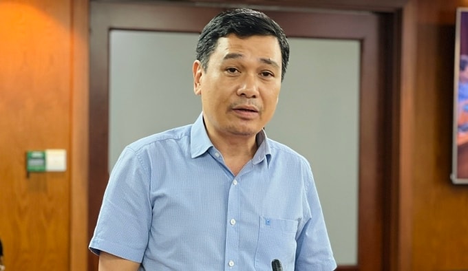 Ông Nguyễn Kiên Giang trả lời tại họp báo chiều 2/10. Ảnh: An Phương