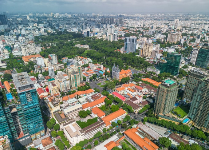 Bất động sản khu trung tâm TP HCM, tháng 7/2025. Ảnh: Quỳnh Trần
