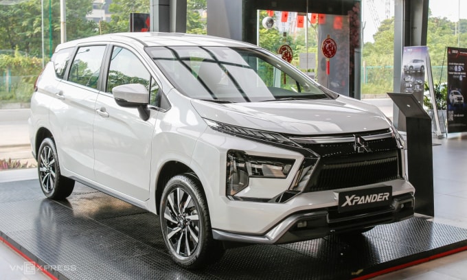 Bản nâng cấp nhẹ đời 2025 của Xpander tại một đại lý ở Hà Nội. Ảnh: Lương Dũng