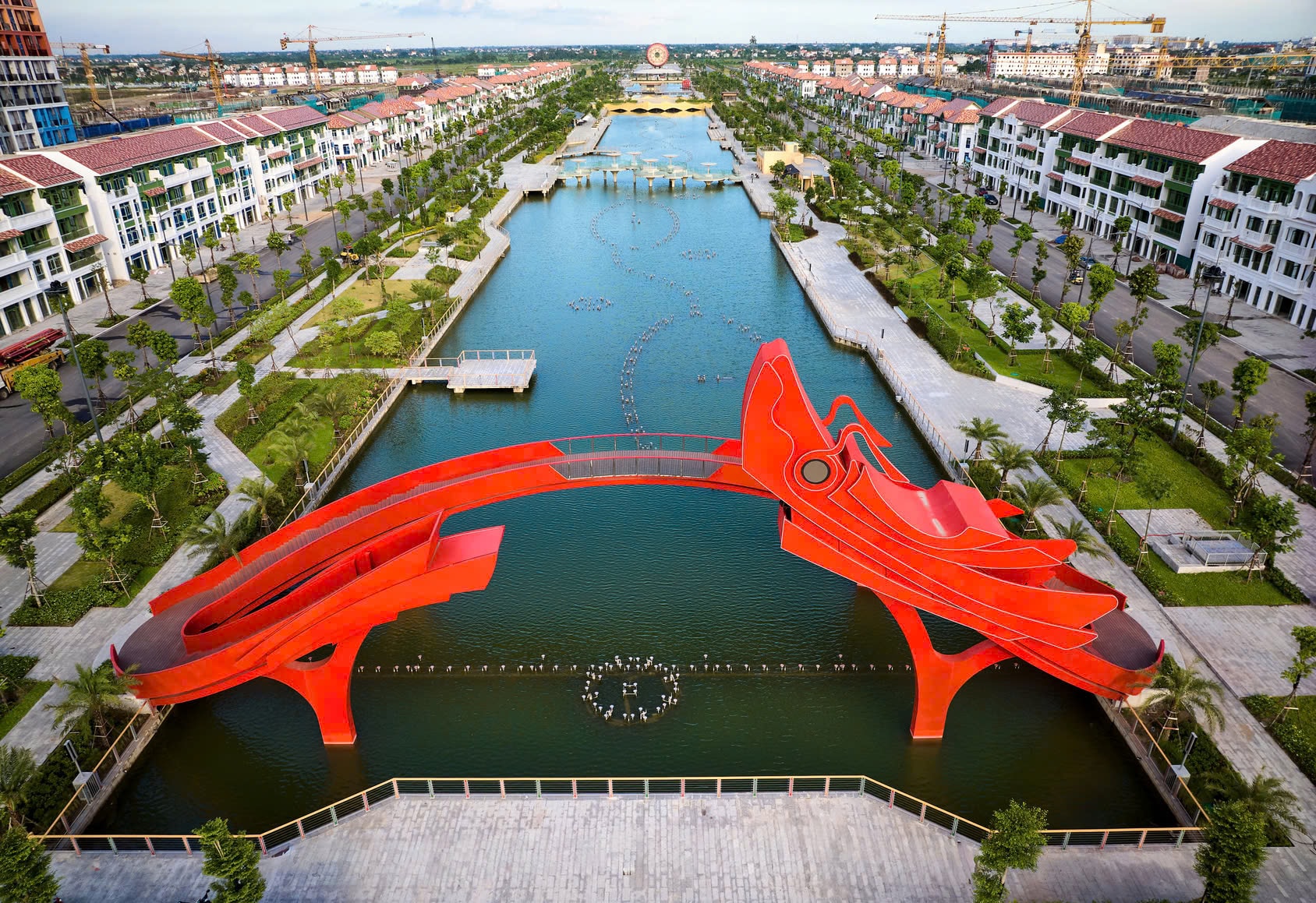 Không gian sống gắn kết thiên nhiên tại Sun Urban City Hà Nam. (Ảnh: Minh Khánh)
