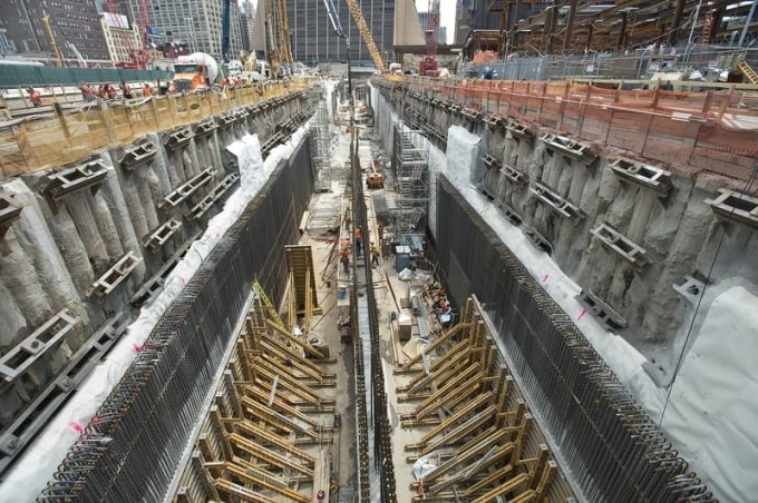 Công trường xây dựng dự án Đường hầm Hudson ở New York. Ảnh: WNYC