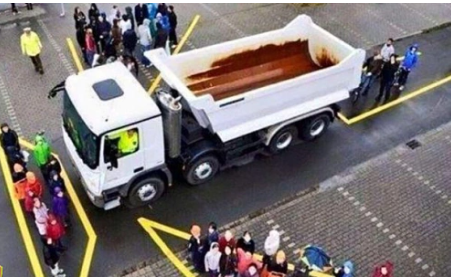Điểm mù của xe ben, xe tải, container cần tránh.