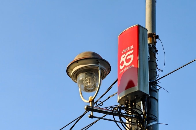Một trạm phát sóng 5G tại Đà Nẵng. Ảnh: Trọng Đạt