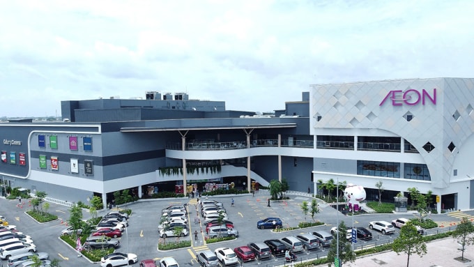 Một góc trung tâm thương mại AEON Tân An. Ảnh: AEON Tân An