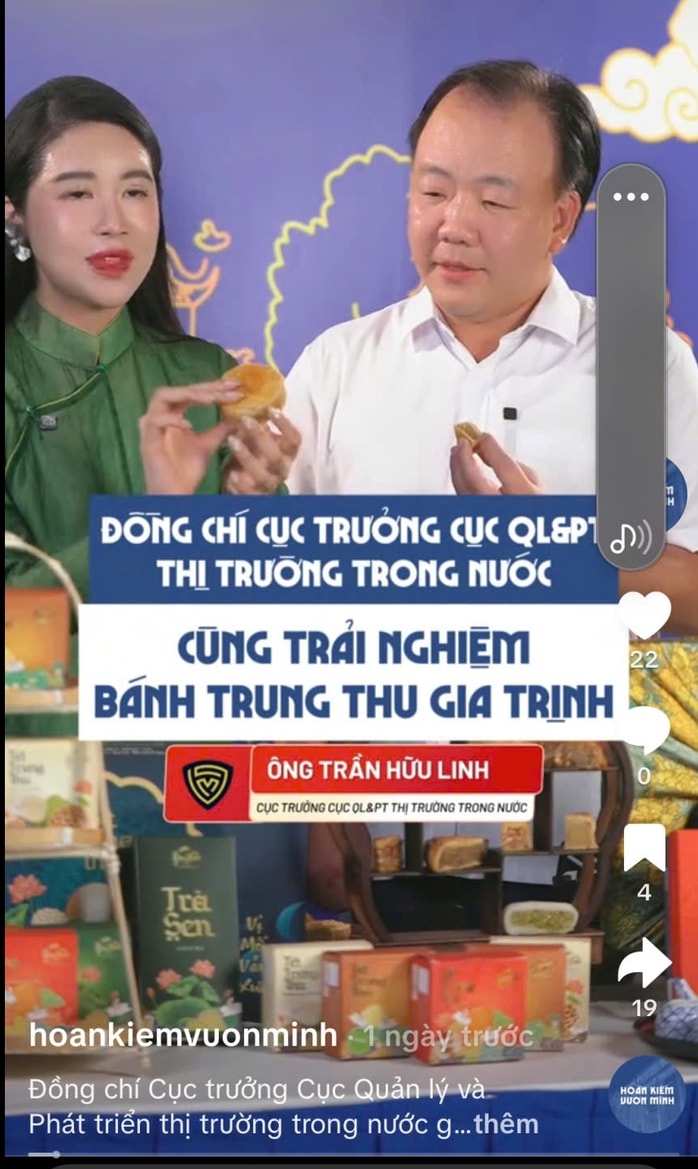 Cục trưởng tham gia livestream bán bánh Trung thu - Ảnh 1.