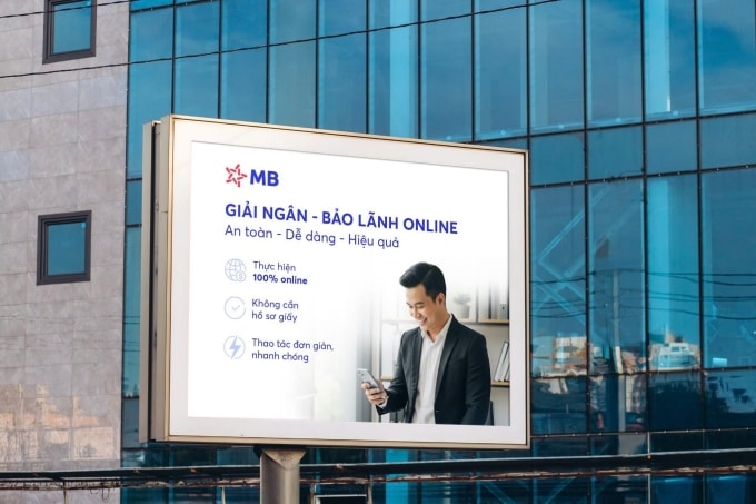 BIZ MBBank hỗ trợ doanh nghiệp giải ngân, bảo lãnh online nhanh chóng. Ảnh: MB