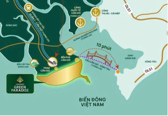 TP HCM xem xét đề xuất của Vingroup làm đường vượt biển kết nối Cần Giờ - Vũng Tàu - Ảnh 1.