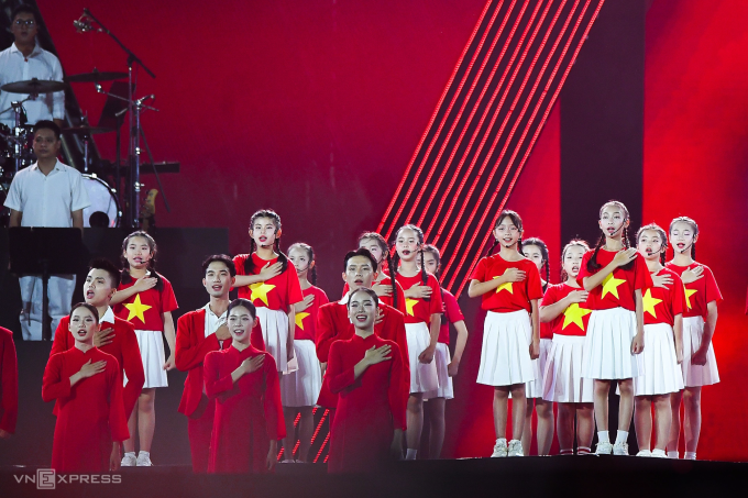 Hình ảnh tại concert quốc gia Tổ Quốc trong tim, diễn ra hồi tháng 8. Ảnh: Ban tổ chức cung cấp