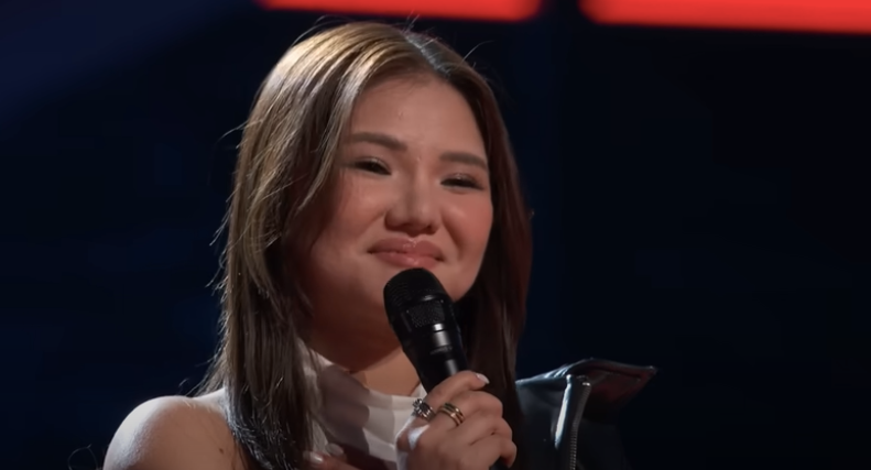 Myra Trần tại cuộc thi. Ảnh: The Voice US