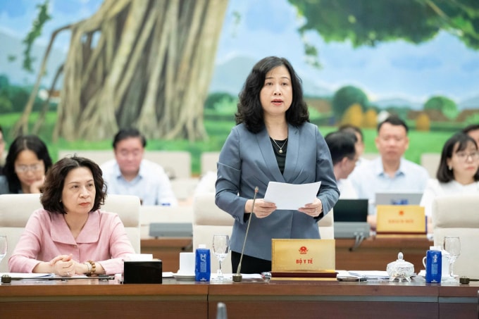 Bộ trưởng Y tế Đào Hồng Lan. Ảnh: Cổng TTĐT Quốc hội