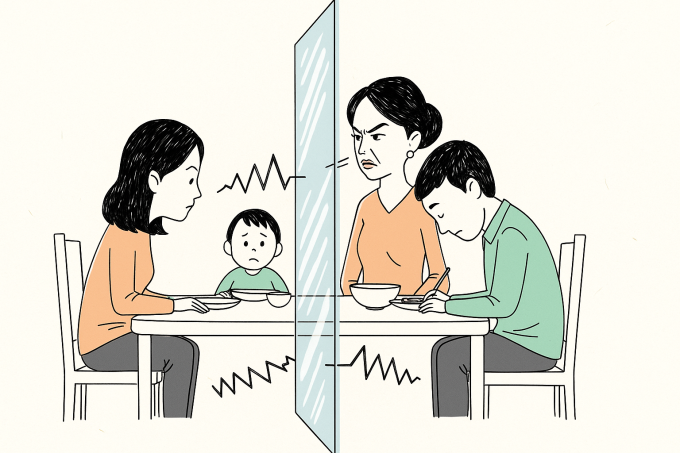 Mẹ chồng nói tôi láo vì nhắc bà đừng cho cháu vừa ăn vừa xem điện thoại. Chồng im lặng khi tôi và mẹ chồng tranh cãi