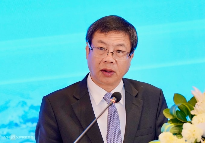 Thứ trưởng Bộ Khoa học và Công nghệ Lê Xuân Định phát biểu tại Hội nghị. Ảnh: Nguyễn Đông