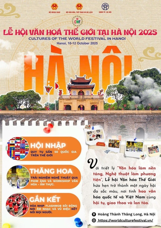 Lễ hội Văn hóa Thế giới đầu tiên tại Hà Nội quy tụ 48 quốc gia tham dự- Ảnh 1. Lễ hội Văn hóa Thế giới đầu tiên tại Hà Nội quy tụ 48 quốc gia tham dự- Ảnh 1.