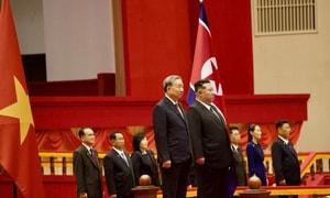 Toàn cảnh lễ đón Tổng Bí thư Tô Lâm thăm cấp Nhà nước CHDCND Triều Tiên