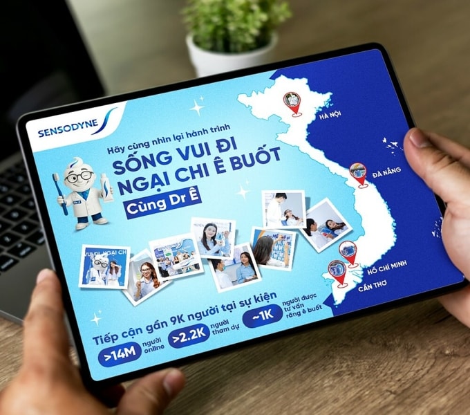 Sensodyne tổng kết chiến dịch Sống vui đi, ngại chi ê buốt sau 2 tháng triển khai Ảnh: Sensodyne