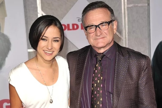 Robin Williams và con gái Zelda trong buổi ra mắt phim Old Dogs ở California năm 2009. Ảnh: WireImage