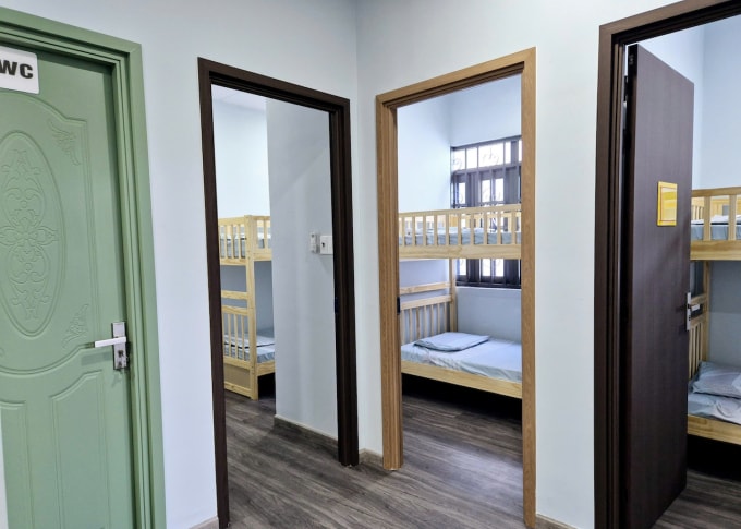 Các phòng lưu trú cho bệnh nhi và thân nhân. Ảnh: Lê Phương