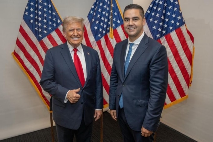 Tổng thống Mỹ Donald Trump (trái) và Ngoại trưởng Malta Ian Borg. Ảnh: Times of Malta