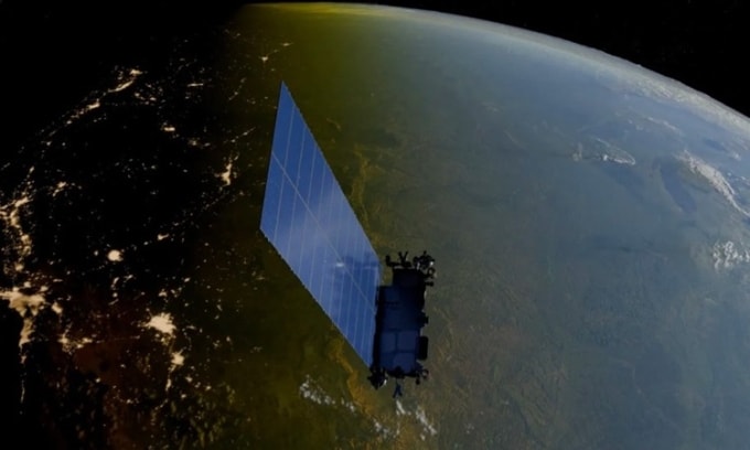 Mô phỏng vệ tinh Starlink hoạt động trên quỹ đạo. Ảnh: Wikipedia