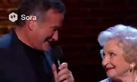 Robin Williams tương tác cố nghệ sĩ Betty White trong video AI