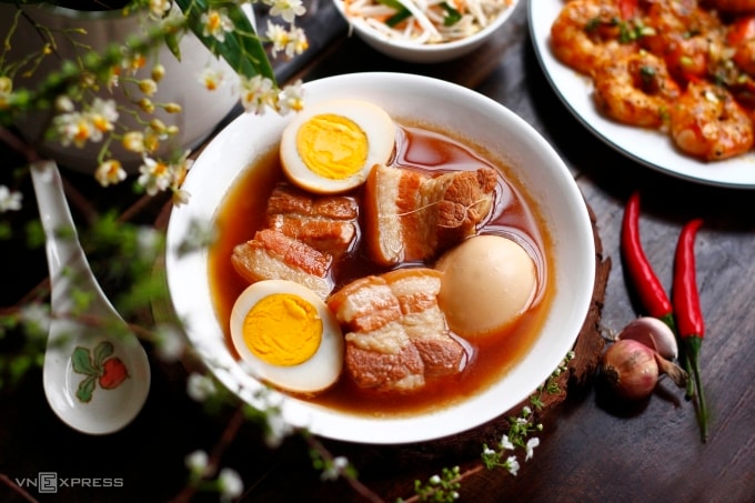 Thịt kho trứng kiểu Nam Bộ. Ảnh: Bùi Thủy
