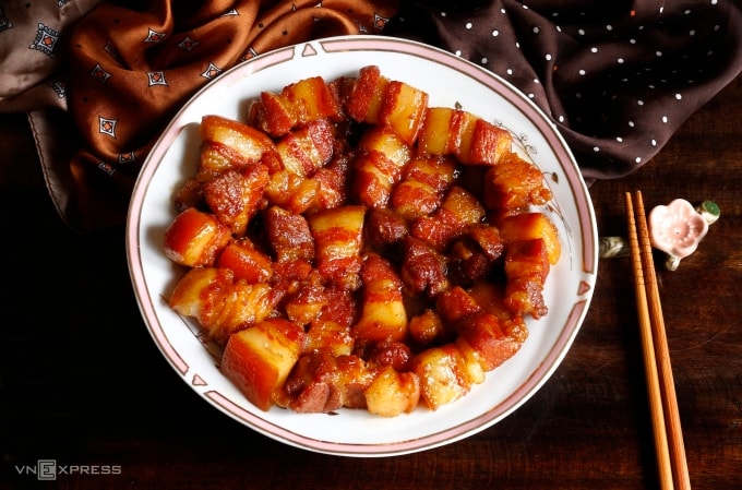Thịt kho kiểu miền Bắc. Ảnh: Bùi Thủy