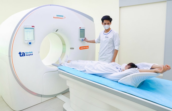 Chụp CT giúp đánh giá ung thư di căn xương. Ảnh: Bệnh viện Đa khoa Tâm Anh