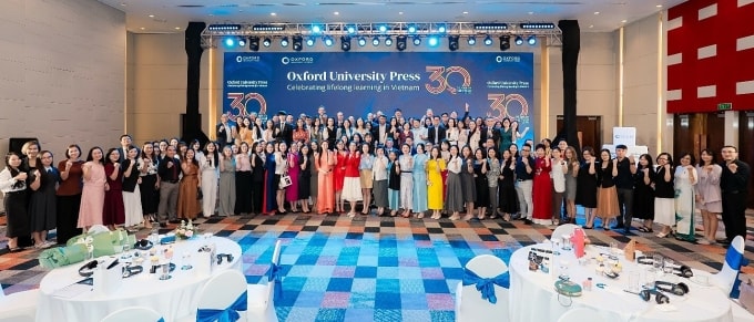 Đại biểu tham dự sự kiện chúc mừng OUP 30 năm có mặt tại Việt Nam. Ảnh: OUP