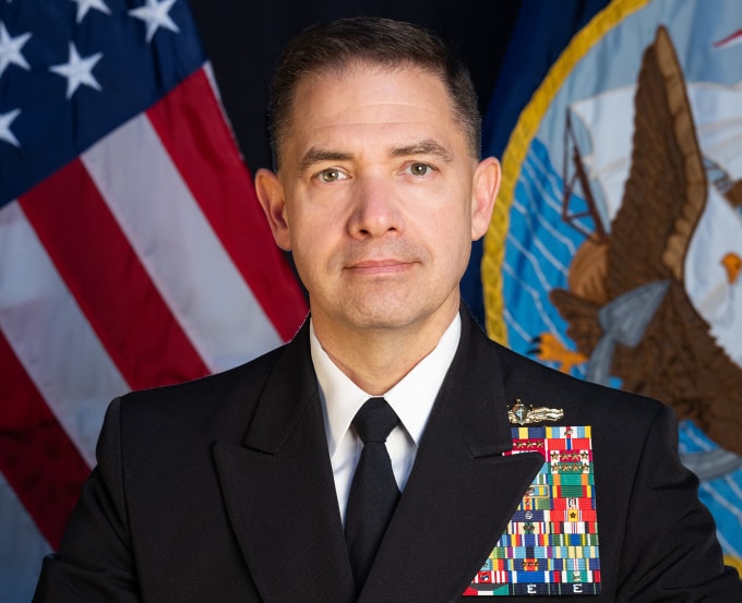 Đô đốc Brad Cooper, chỉ huy Bộ tư lệnh Trung tâm quân đội Mỹ. Ảnh: CENTCOM