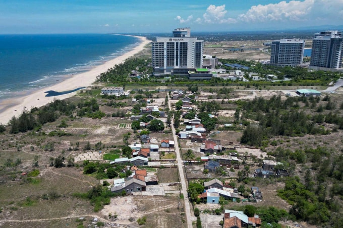 Nhiều diện tích đất của dự án nghỉ dưỡng Nam Hội An chưa được giải phóng mặt bằng. Ảnh: Nam Em
