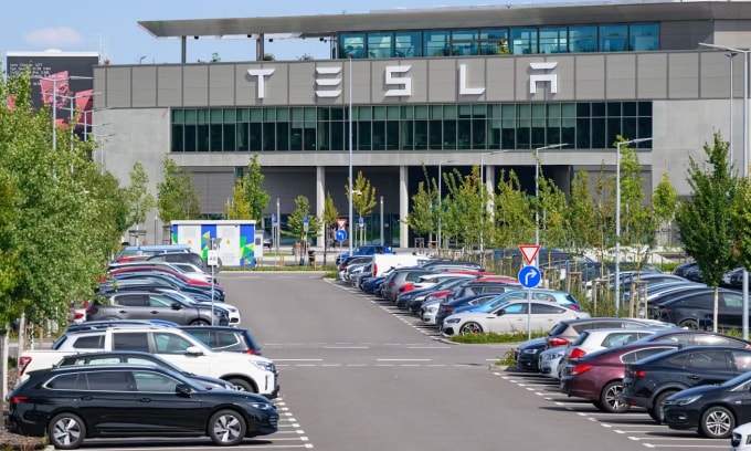 Nhà máy Tesla tại Brandenburg, Đức. Ảnh: dpa