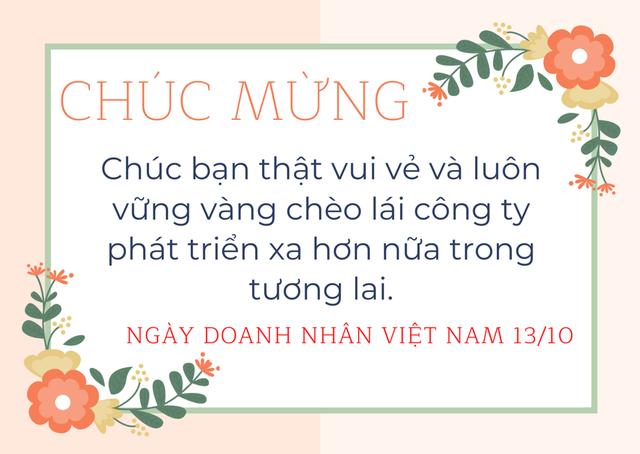Những lời chúc ngày Doanh nhân Việt Nam 13/10 hay và ý nghĩa nhất 2025- Ảnh 4. Những lời chúc ngày Doanh nhân Việt Nam 13/10 hay và ý nghĩa nhất 2025- Ảnh 4.