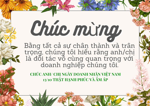 Những lời chúc ngày Doanh nhân Việt Nam 13/10 hay và ý nghĩa nhất 2025- Ảnh 3. Những lời chúc ngày Doanh nhân Việt Nam 13/10 hay và ý nghĩa nhất 2025- Ảnh 3.
