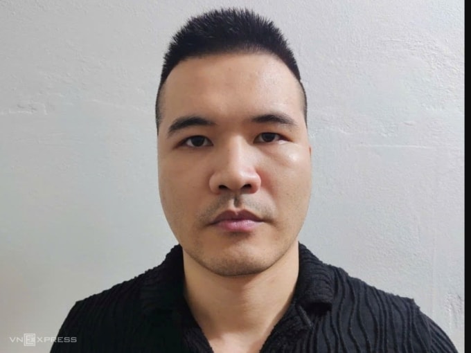 Quách Đức Anh, người cho vay với lãi xuất hơn 2.000%/năm. Ảnh Công an cung cấp