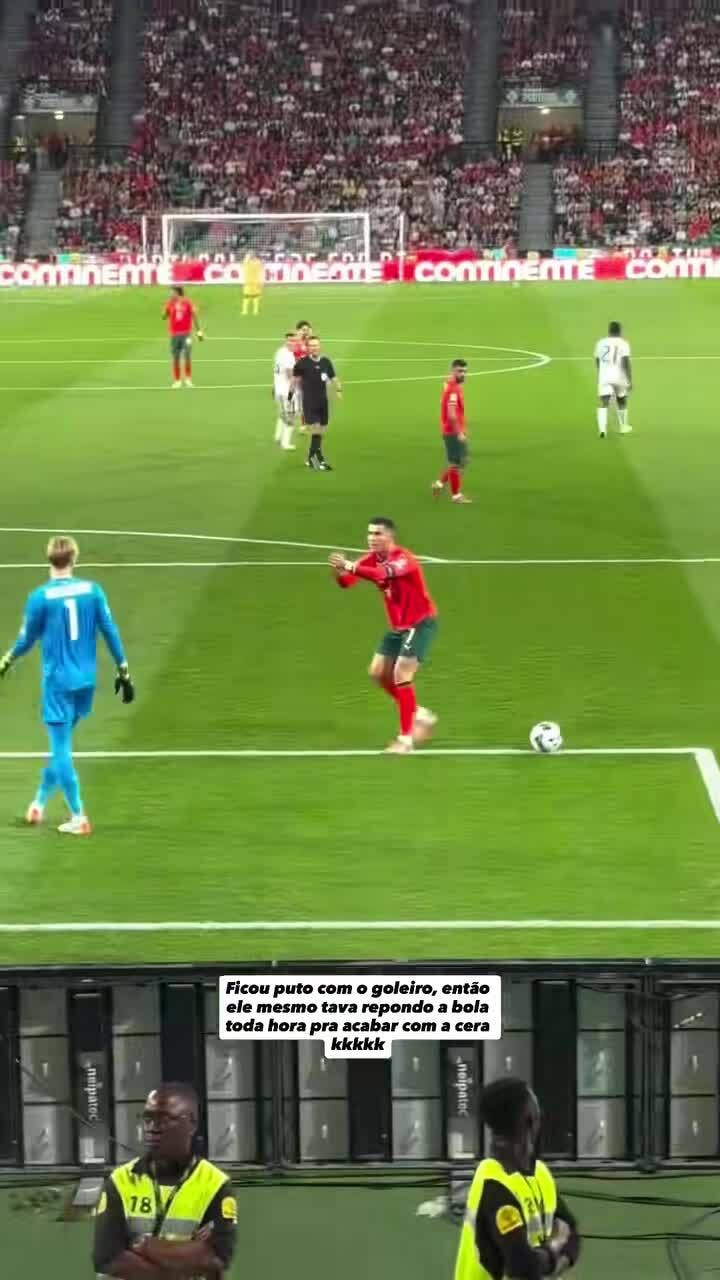 Ronaldo khiêu khích thủ môn Ireland