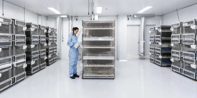 Trụ sở nhà máy tại Campinas có công suất sản xuất 190 triệu con muỗi mỗi tuần. Ảnh: CNN
