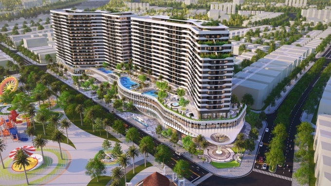 Phối cảnh không gian xanh và hệ tiện ích bao quanh dự án. Ảnh: VPG