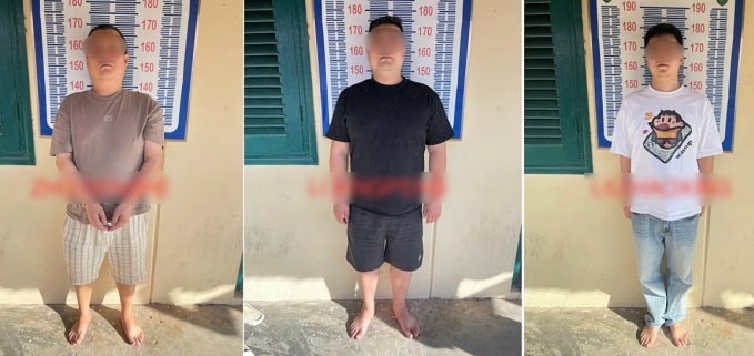 Ba nghi phạm, mang quốc tịch Trung Quốc, trong vụ án công dân A của Hàn Quốc bị bắt cóc và tra tấn đến chết. Ảnh: Yonhap