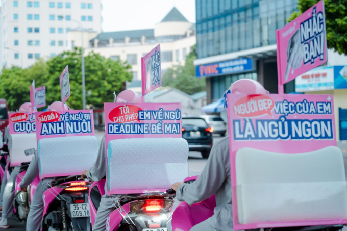 Những thông điệp nhãn hàng muốn truyền tải. Ảnh: Vua Nệm