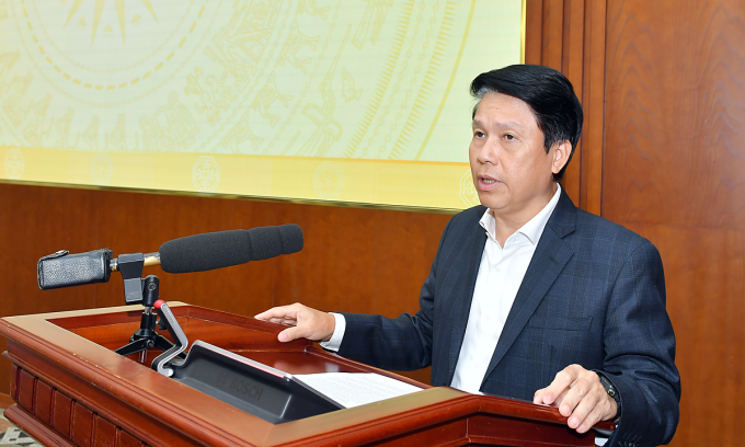 Phó Thống đốc Phạm Tiến Dũng phát biểu tại tọa đàm Thành lập sàn giao dịch vàng tại Việt Nam chiều 15/10. Ảnh: BTC
