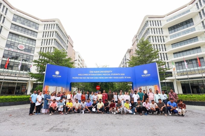 208 sinh viên Ấn Độ nhập học trường Đại học Đại Nam. Ảnh: DNU