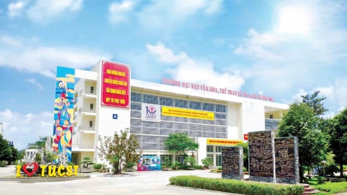 Một góc khuôn viên trường Đại học Văn hóa, Thể thao và Du lịch Thanh Hóa. Ảnh: Báo Thanh Hóa