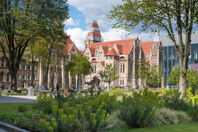 Khuôn viên Đại học Manchester, Anh. Ảnh: The University of Manchester Fanpage